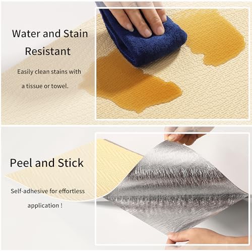 Haimin Wall Panels Peel and Stick 10 Pieces 23.6x11.8in Backsplash Textured - Image 4