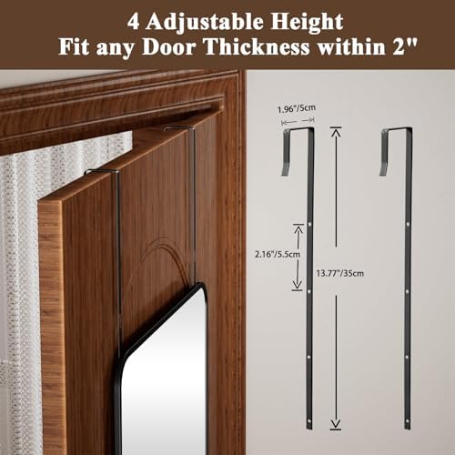 VooBang 14"x48" Full Length Over The Door Mirror, Full Body Wall Mirror - Image 4