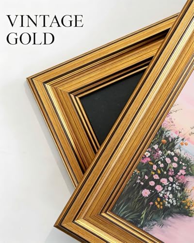 Gold Framed Wall Art, Dreamy Beachy Aesthetic Artwork - Image 3