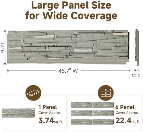 Faux Stone Wall Panels, 3D Artificial Rock Siding - Image 2