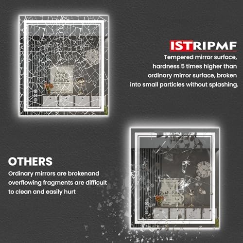 24x28 Inch LED Bathroom Mirror - Image 5