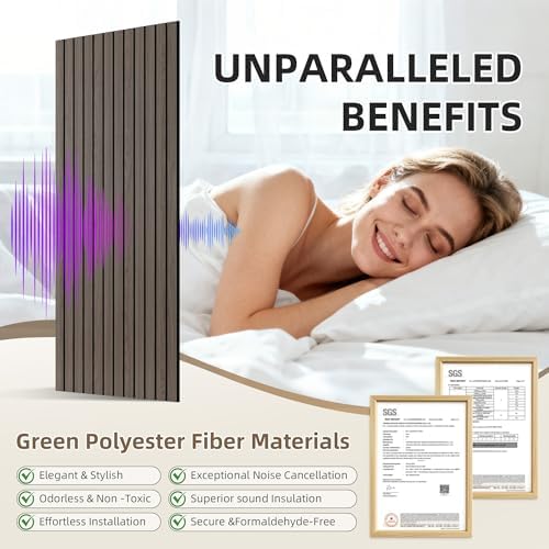 TO-TH Acoustic Wall Panels Decorative Sound Absorbing Panel 10 Pack - Image 3
