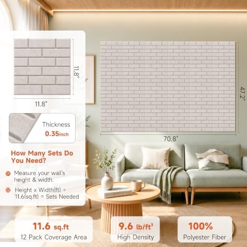 Acoustic Panels with Self Adhesive, 24 Pack Sound Dampening Panels - Image 2
