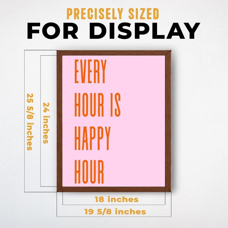 InkFlow Posters Every Hour Happy Hour Canvas Poster - Image 3