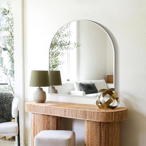 FICTOR 30" x 32" Arched Bathroom Vanity Mirror - Image 5