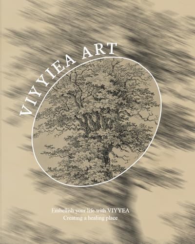 VIYYIEA Vintage Gold Framed Wall Art, Tree Forest Landscape Painting Canvas - Image 7