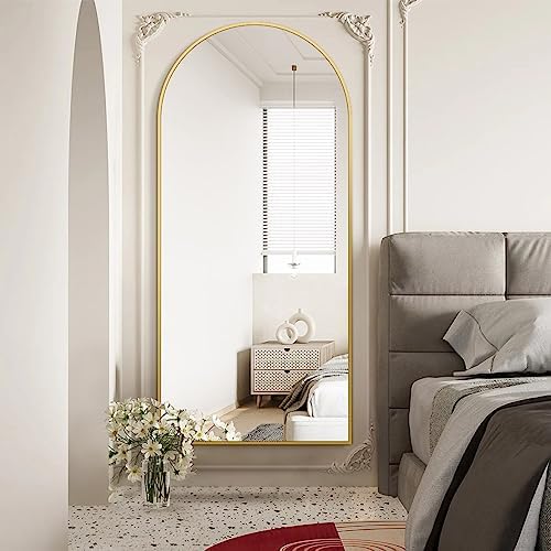 Koonmi 71x30 Arched Full Length Mirror, Floor Mirror - Image 6