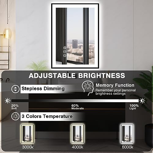 EchosLife 24x36 LED Bathroom Mirrors - Image 5
