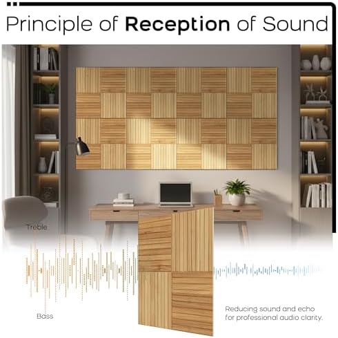 BUBOS 6 Pack Art Acoustic Wall Panels, 70.8”x47.2”Self Adhesive - Image 5