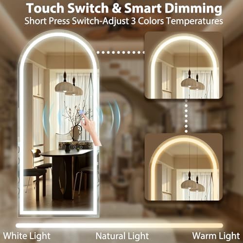 GLSLAND Arched LED Full Length Mirror - Image 4
