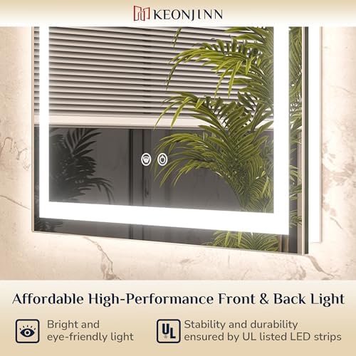 Keonjinn 36x36 Inch LED Bathroom Mirror - Image 5
