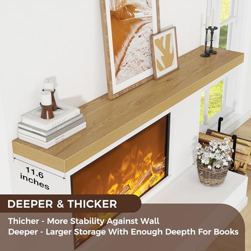 72" Wide x 12" Deep Floating Shelves - Image 5