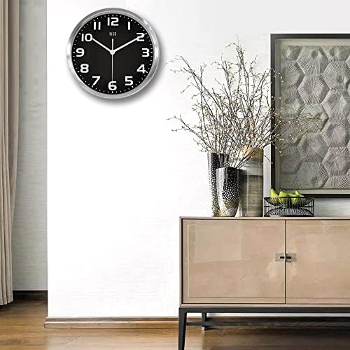 HITO 12 Inch Night Light Wall Clock Battery Operated Brightness Adjustable - Image 6