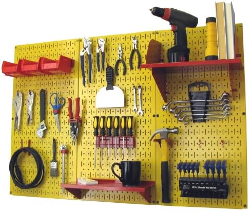 Wall Control Pegboard Organizer 4 ft. Metal Pegboard Standard Tool Storage Kit by Wall+Control