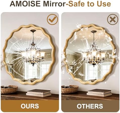 AMOISE Round Wavy Wall Mirror - Image 5