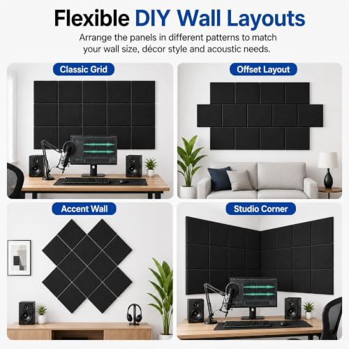 15 Pack Self-Adhesive Acoustic Wall Panels - Image 6