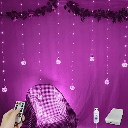 YOLIGHT Wishing Ball Curtain Lights 200 LED Window Curtain String Light by Yolight