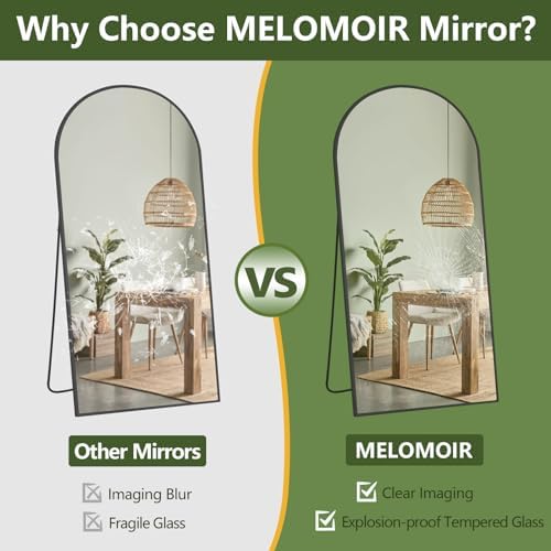 MELOMOIR 56"x18" Arched Full Length Mirror, Living Room - Image 7