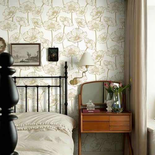 Orainege Floral Peel and Stick Wallpaper Self Adhesive Contact Paper - Image 3
