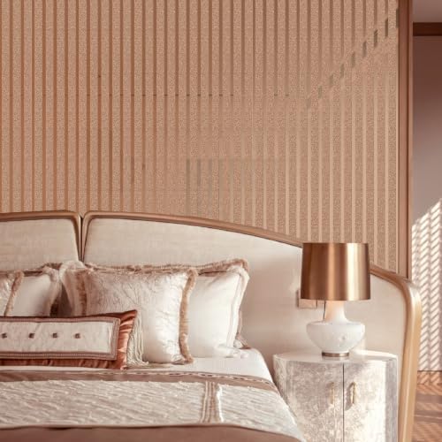2mm Thick Peel and Stick Wallpaper Glossy Striped Texture Wall Panels - Image 6
