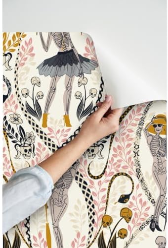 Spoonflower Gothic Fashionista Peel and Stick Wallpaper - Image 3