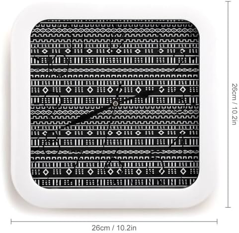 Modern Mudcloth Square DIY Frame Wall Clock - Image 2