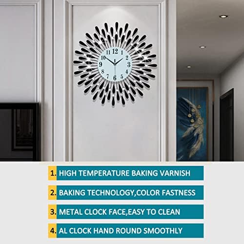 Large Wall Clock Non-Ticking Silent Modern Big Clocks Decorative Wall Clocks - Image 6