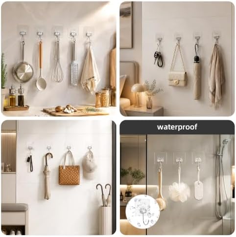 Ninth Five 18 Pack Large Adhesive Wall Hooks - Image 4