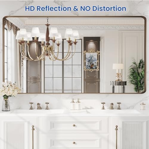 WEER Bronze Bathroom Vanity Mirror 60X30 Inch - Image 2