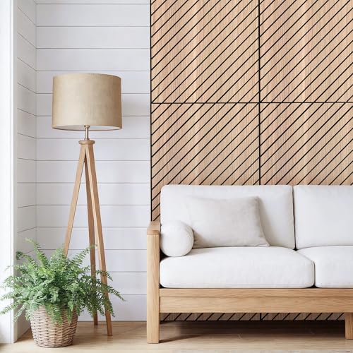 WoveN SounD Acoustic Wall Panels, Natural Oak, 10 Pack, 47.2x23.6 in - Image 4