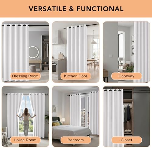 BONZER Room Dividers Curtain, Privacy Thermal Insulated Blackout Curtains - Image 5
