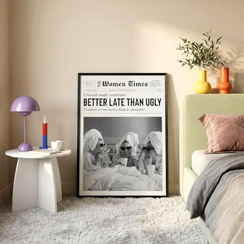 Vintage Black And White Newspaper Wall Art 8x10in Black Framed Trendy Better - Image 6