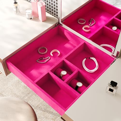Hot Pink Velvet Wallpaper Peel and Stick Velvet Drawer Liner - Image 4
