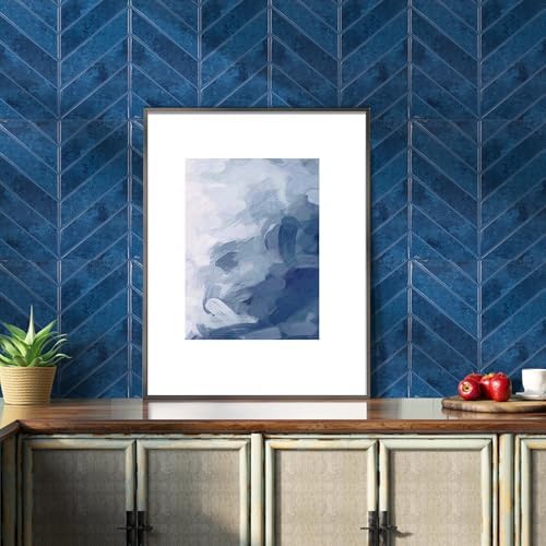 Select 5 Pack Peel and Stick Backsplash Chevron Tiles, 12x12 in - Image 6