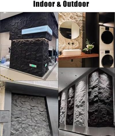 Easy Cut 3D Faux Stone Wall Panels Gray, Lightweight PU Decorative Walls - Image 7