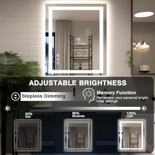 EchosLife 30"x36" LED Bathroom Mirror - Image 5