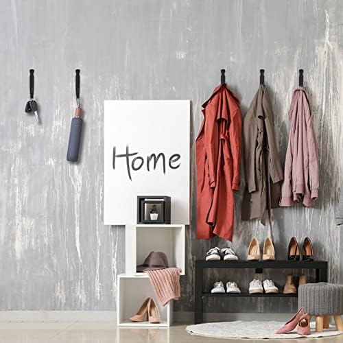 Wrought Iron Wall Mounted Coat Hooks Heavy Duty, Decorative Metal Wall Hooks - Image 5