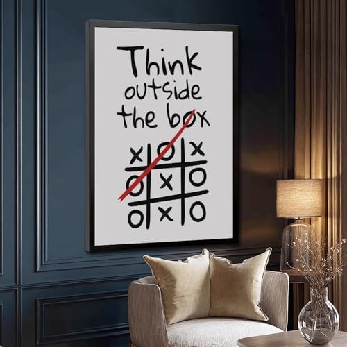 BAOGELI Think Outside The Box Poster Motivational Quotes - Image 3