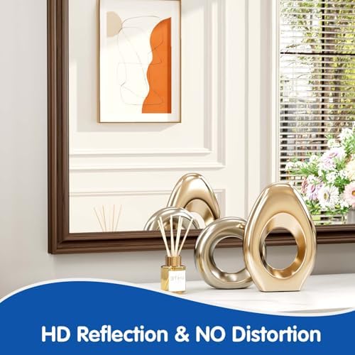 WEER Brown Bathroom Vanity Mirror 48x30 Inch - Image 5