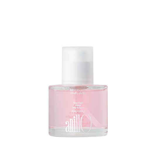 Rosy Night Repair Hair Essence with Damask Rose Extract, Rosehip Oil, Peptide Complex for Dry, Damaged, Frizzy Hair - Musky Floral Scent, Vegan, Paraben-Free 50ml / 1.69 fl. Oz