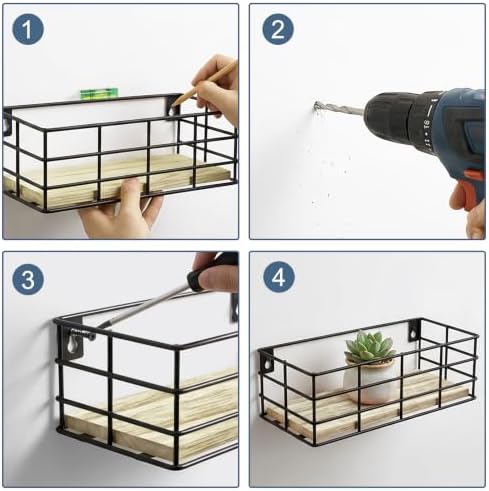 Fixwal Wire Frame Floating Shelves - Image 7