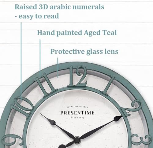 Presentime 10" Farmhouse Series Wall Clock - Image 2