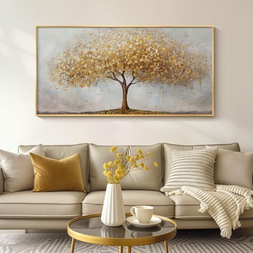 Large Framed Gold Tree of Life Wall Art by Cuspin