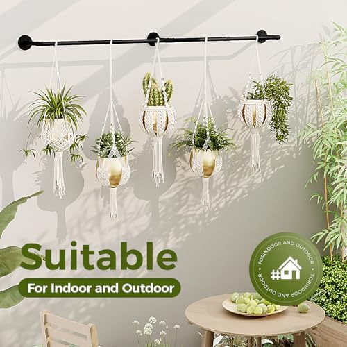 Bamworld Plant Hanger Indoor 70in Hanging Planters Rod Hanging Plant Holder - Image 5