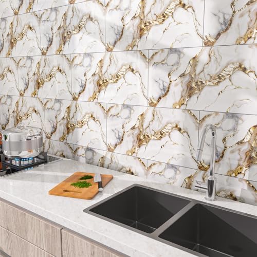 Marble Peel and Stick Backsplash 23.6 x11.8 in - Image 5