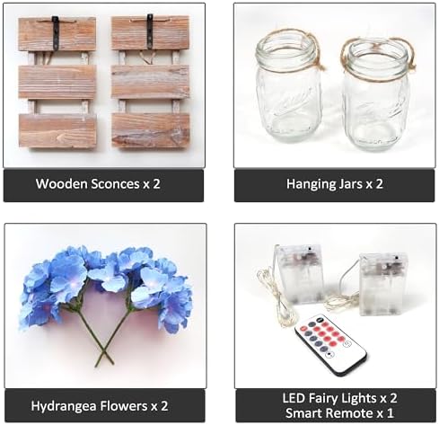 Rustic Wall Hanging Sconces Set of 2, Rustic Brown - Image 3