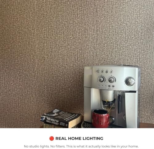 Chocolate Gold Metallic Peel and Stick Wallpaper - Image 3