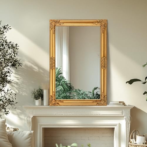 TRAHOME Vintage Gold Mirror for Wall - Image 6