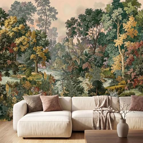 Toolhom -Forest Wallpaper Peel and Stick Tropical Jungle Lanscape - Image 2