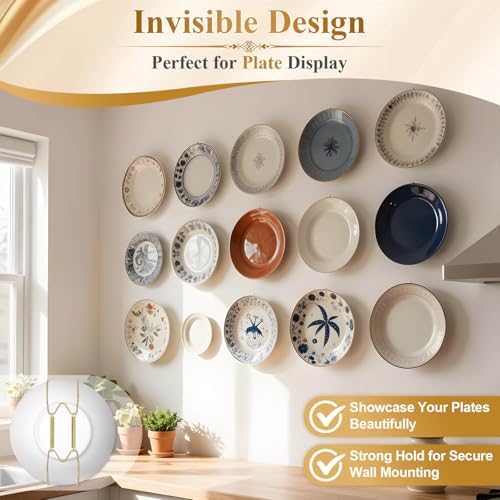 5 pcs 6 Inch Plate Hangers for the Wall, Suitable for 5.5-6.5 inch Plate - Image 5